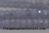CAG5993 15.5 inches 4*6mm faceted rondelle blue lace agate beads