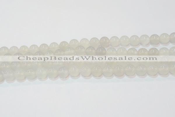 CAG6503 15.5 inches 10mm round Brazilian white agate beads
