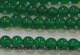 CAG6603 15.5 inches 4mm round green agate gemstone beads