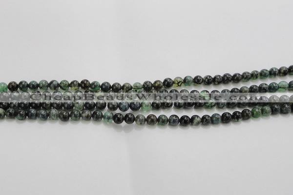 CAG7320 15.5 inches 4mm round dragon veins agate beads wholesale