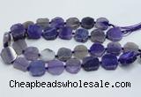 CAG7358 15.5 inches 18*20mm - 20*22mm octagonal dragon veins agate beads