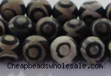 CAG8702 15.5 inches 10mm round matte tibetan agate gemstone beads
