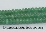 CAJ10 15.5 inches 4*6mm rondelle green aventurine jade beads