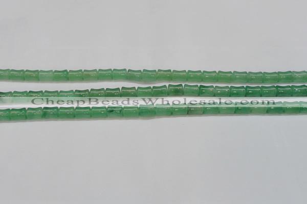 CAJ658 15.5 inches 8*10mm bone green aventurine beads