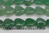 CAJ685 15.5 inches 12*12mm heart green aventurine beads