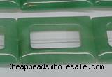 CAJ690 15.5 inches 25*35mm rectangle green aventurine beads