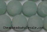 CAM1115 15.5 inches 14mm round matte amazonite beads wholesale