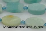 CAM1426 15.5 inches 10*16mm oval Chinese amazonite beads