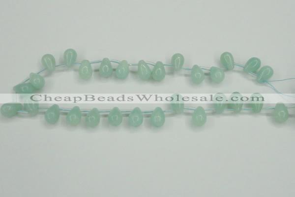 CAM145 10*14mm top-drilled teardrop amazonite gemstone beads