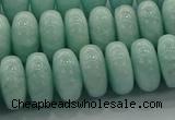 CAM1535 15.5 inches 8*14mm rondelle natural peru amazonite beads