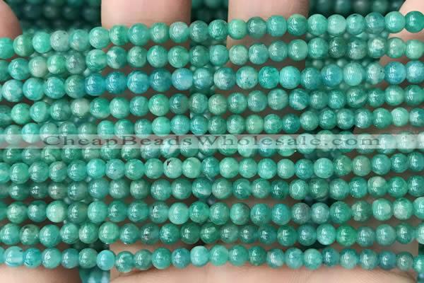 CAM1700 15.5 inches 4mm round Russian amazonite beads