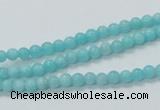 CAM307 15.5 inches 4mm round natural peru amazonite beads wholesale