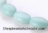 CAM40 natural amazonite flat oval 12*16mm beads Wholesale