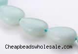 CAM47 flat teardrop natural amazonite 12*16mm beads Wholesale