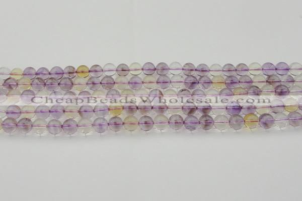 CAN167 15.5 inches 8mm round natural ametrine beads wholesale