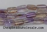 CAN37 15.5 inches 8*12mm rectangle natural ametrine gemstone beads