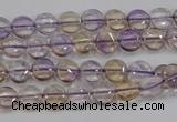 CAN40 15.5 inches 10mm flat round natural ametrine gemstone beads