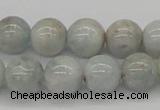 CAQ106 15.5 inches 16mm round AB grade natural aquamarine beads