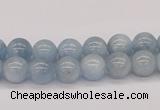 CAQ115 15.5 inches 6mm round AA grade natural aquamarine beads
