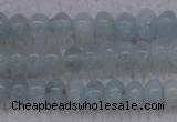 CAQ161 15.5 inches 3*4mm rondelle natural aquamarine beads