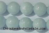 CAQ206 15.5 inches 16mm round natural aquamarine beads wholesale