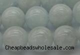 CAQ504 15.5 inches 12mm round natural aquamarine beads