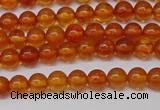 CAR106 15.5 inches 4mm round natural amber beads