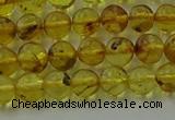 CAR521 15.5 inches 5mm - 6mm round natural amber beads wholesale
