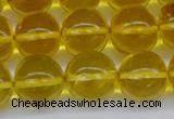 CAR565 15.5 inches 11mm - 12mm round natural amber beads wholesale