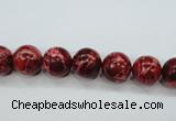 CAT161 15.5 inches 8mm round dyed natural aqua terra jasper beads
