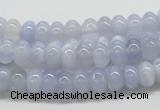 CBC04 15.5 inches 4*8mm rondelle  blue chalcedony beads wholesale