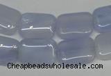 CBC40 15.5 inches 13*18mm rectangle blue chalcedony beads wholesale