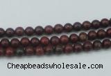 CBD10 15.5 inches 4mm round brecciated jasper gemstone beads