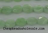CBJ68 15.5 inches 7*9mm faceted oval jade gemstone beads