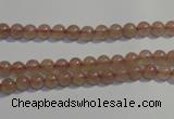 CBQ01 15.5 inches 4mm round strawberry quartz beads wholesale