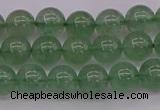 CBQ491 15.5 inches 6mm round green strawberry quartz beads