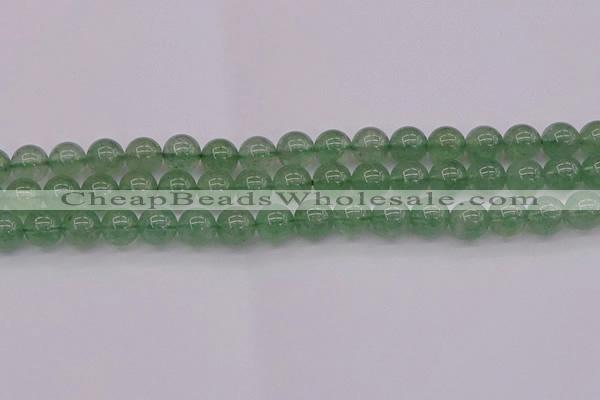 CBQ493 15.5 inches 10mm round green strawberry quartz beads