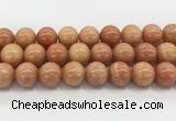 CCA519 15.5 inches 16mm round peach calcite gemstone beads wholesale