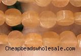 CCB512 15.5 inches 4mm coin red aventurine beads wholesale