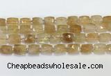 CCB892 11*15mm-12*16mm faceted cuboid citrine beads wholesale