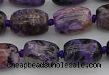 CCG112 15.5 inches 12*16mm drum charoite gemstone beads