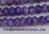 CCG116 15.5 inches 4*7mm rondelle charoite gemstone beads