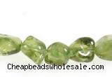 CCH17 16 inches green peridot chips gemstone beads wholesale