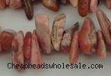 CCH604 15.5 inches 3*12mm - 4*16mm rhodochrosite chips gemstone beads