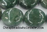 CCJ09 15.5 inches 25mm flat round natural African jade beads wholesale