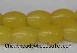 CCN111 15.5 inches 12*16mm rice candy jade beads wholesale