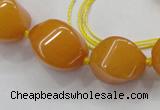 CCN1546 15.5 inches 10*14mm - 20*30mm twisted tetrahedron candy jade beads