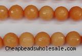 CCN1823 15 inches 10mm faceted round candy jade beads wholesale