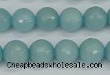 CCN1864 15 inches 12mm faceted round candy jade beads wholesale