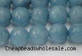 CCN2020 15 inches 14mm faceted round candy jade beads wholesale